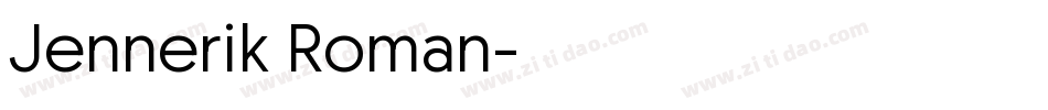 Jennerik Roman字体转换